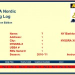 Training Log - Cover Sheet